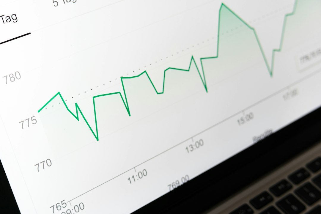 Growth chart showing marketing results